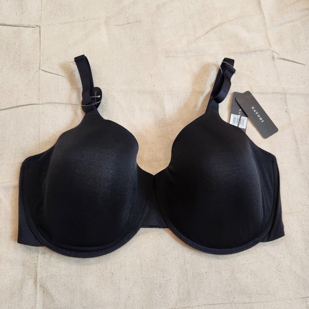 New Natori Liquid Full Fit Contour Underwire Bra Black 38DDD NWT 731325 NWT